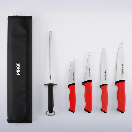 Duo Profesyonel 5'li Çantalı Kurban Bıçak Seti - 35188