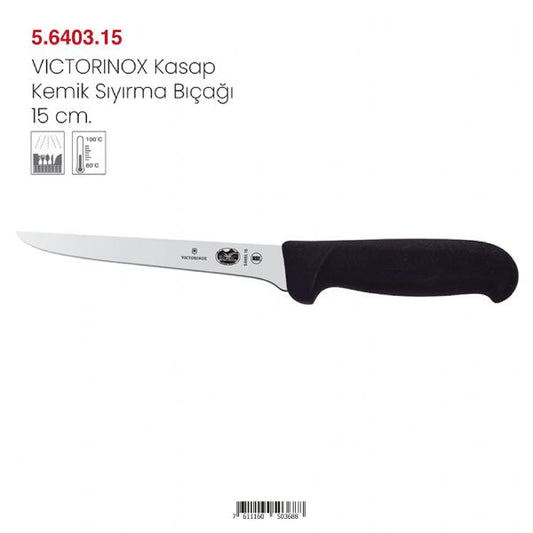 VICTORINOX Kasap Kemik Sıyırma Bıçağı Eğik 15 cm 5.6403.15